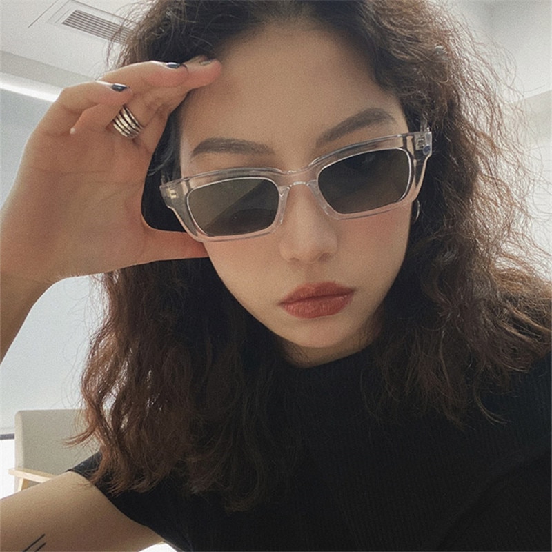 Women's Rectangle Vintage Sunglasses - الصورة 5