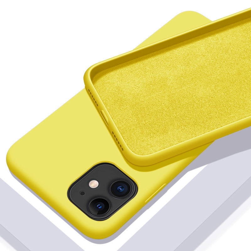 Solid Color Soft Silicone Case for iPhone - الصورة 6